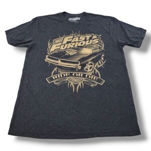 Universal Studios Shirt Size Large Fast & Furious Supercharged Ride Or Die Shirt
